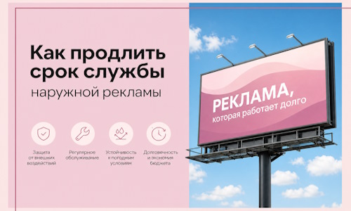 Как продлить срок службы наружной рекламы в Уфе