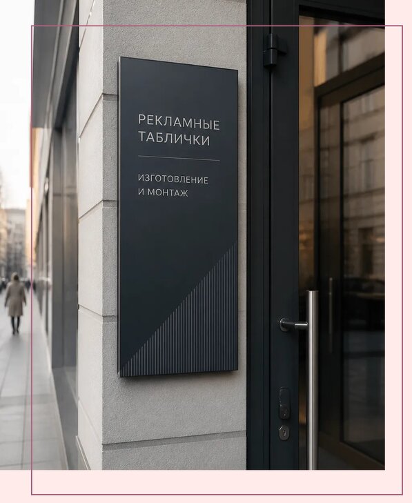 Рекламные таблички в Уфе по цене от 4624 р. | Аванза-Уфа